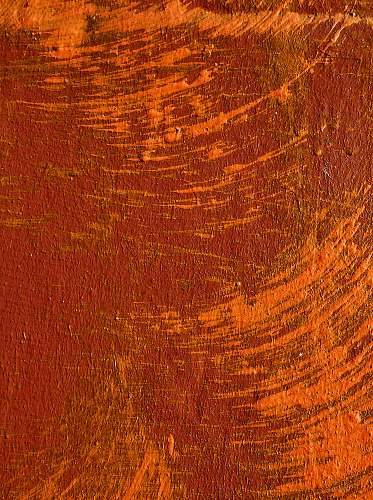 modern art red and orange wall brown